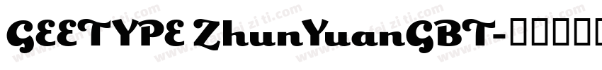 GEETYPE ZhunYuanGBT字体转换